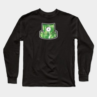 Green camouflage cap Long Sleeve T-Shirt